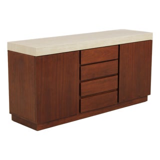 Mid Century Modern Design 4 Drawer Stove Top Server For Sale