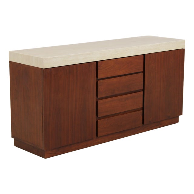 Mid Century Modern Design 4 Drawer Stove Top Server For Sale