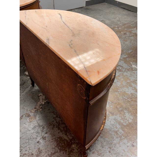 Neoclassical Neoclassical Semicircular Demi-Lune Commode, 19th Century For Sale - Image 3 of 12