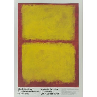 Red and Yellow Composition Poster after Mark Rothko For Sale
