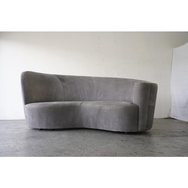 Vladimir Kagan New York Collection Curved Sofa For Sale - Image 13 of 14
