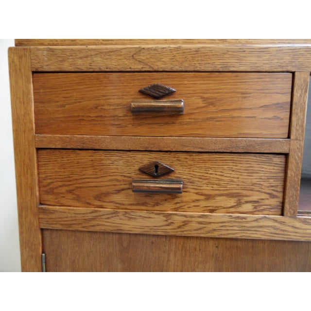 1920s Art Deco Oak Sideboard, 1920s For Sale - Image 5 of 11