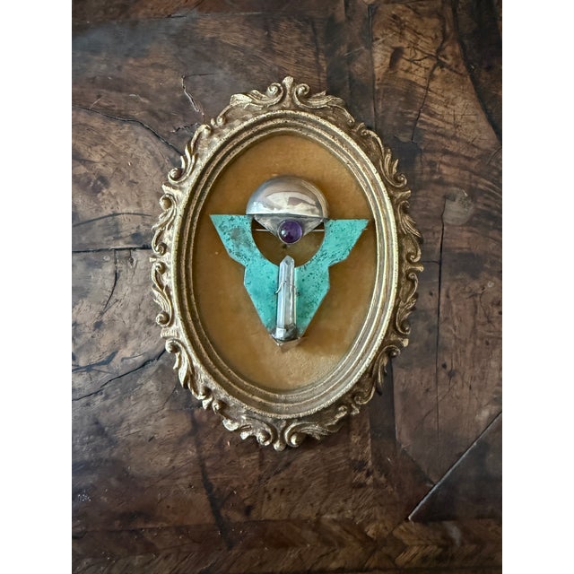 Contemporary Vintage Sterling Silver Modernist Brooch by Hope Konecny For Sale - Image 3 of 9