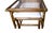 McGuire McGuire Vintage Rattan Coffee Table With Nesting Seats/Ottomans Set For Sale - Image 4 of 9
