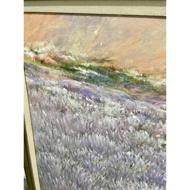 Paint Vintage Impressionist Framed Oil Painting For Sale - Image 7 of 9