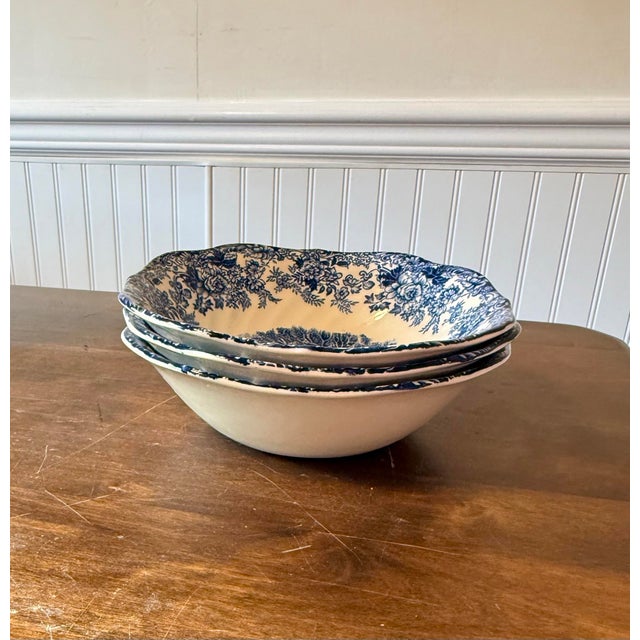 1950s Mill Stream Cereal Bowls by Johnson Brothers - Set of 3 For Sale - Image 12 of 12