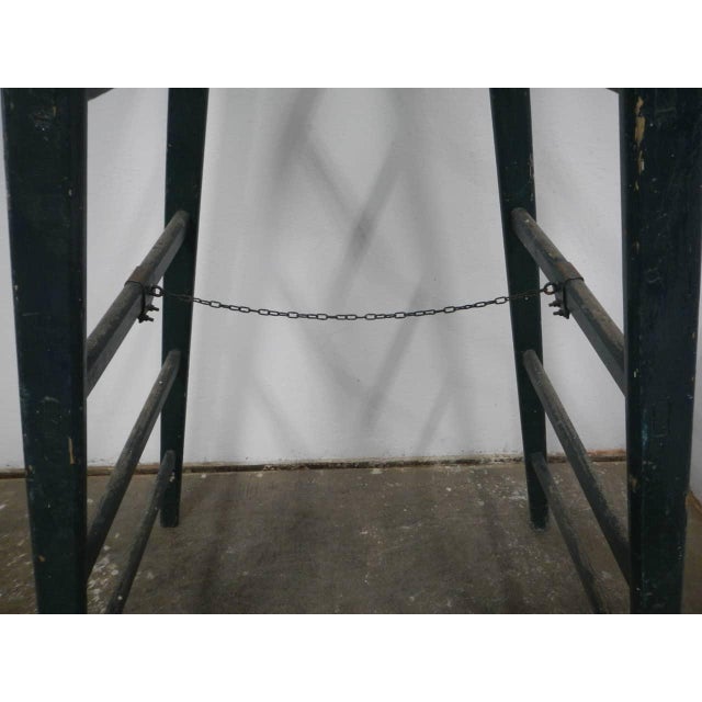 Wood Vintage Fir Wood Ladder, 1960s For Sale - Image 7 of 11