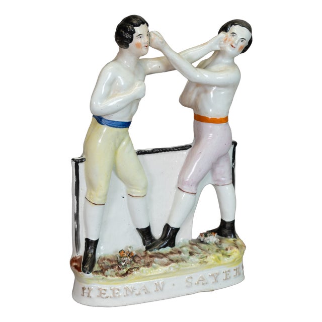 Antique Figure from Heenan & Sayers Staffordshire, 1860 For Sale