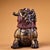 This is a striking vintage Chinese bronze incense burner (censer) sculpted in the form of a Pixiu, a powerful mythical...