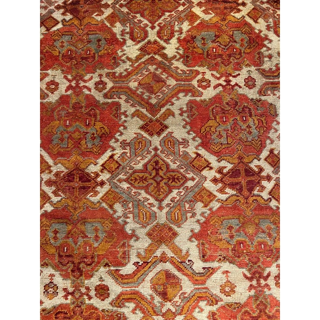 Antique Oushak Rug 18.4x13.6 For Sale - Image 4 of 5