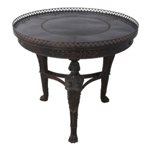 Theodore Alexander Round Bronze Base Center Table