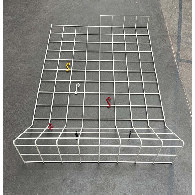 Mid-Century Modern German Minimalist White String Coat Rack, 1960s For Sale - Image 6 of 15