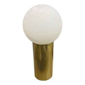 Noir Company Modern Satin Brass Luna Table Lamp