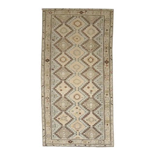 Geometric Antique Shirvan Gallery Rug - 6'2" x 12'5" For Sale