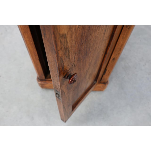 Wood Art Deco Walnut Bedside Cabinet, Belgium, 1920s For Sale - Image 7 of 13