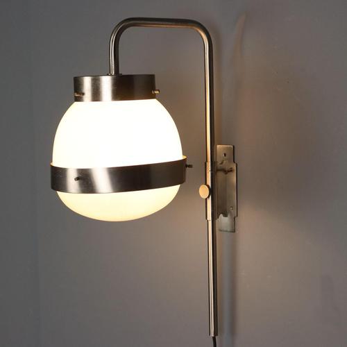 Silver Delta Lamp by Sergio Mazza for Artemide For Sale - Image 8 of 8