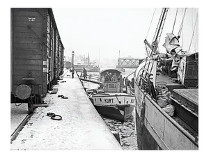 Karl Heinrich Lämmel, View to the Old Railway Bridge at Koenigsberg, Germany, 1934, Photograph