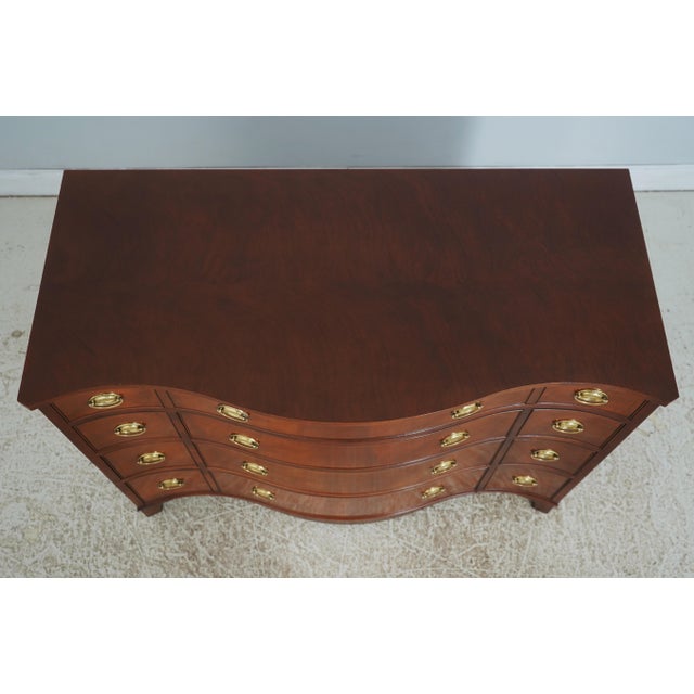 Brown Baker Historic Charleston Mahogany Bow Front Dresser For Sale - Image 8 of 18