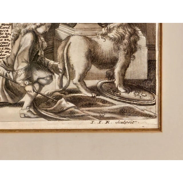 Hand-Colored Engraving, Battle of Gibraltar, Germany Circa 1720 For Sale - Image 10 of 11