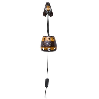 West German Ceramic Wall Hanging Lamp For Sale