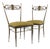 Vintage Decorative Brass Chairs, Italy, 1950s, Set of 2 For Sale