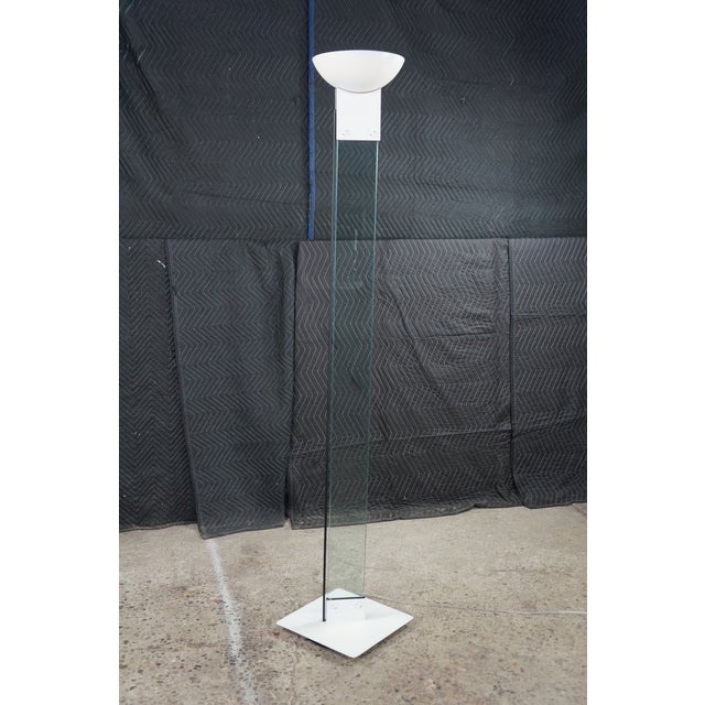 Metal 1980s Vintage Postmodern Laser Uplighter Floor Lamp by Max Baguara for Lamperti For Sale - Image 7 of 18
