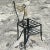 Metal Vintage Postmodern Swag Metal Chair For Sale - Image 7 of 11