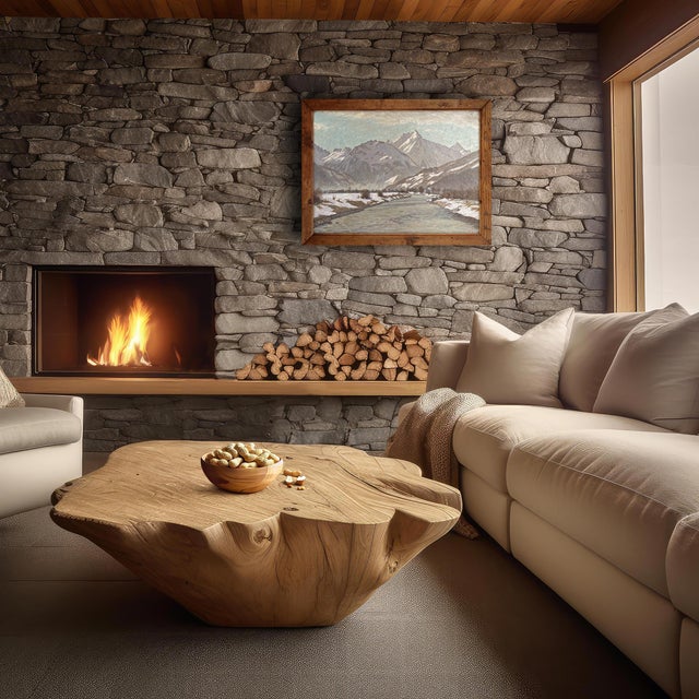 Alex Weise, Snowy Landscape, Oil Painting on Canvas, 1920s For Sale - Image 4 of 16