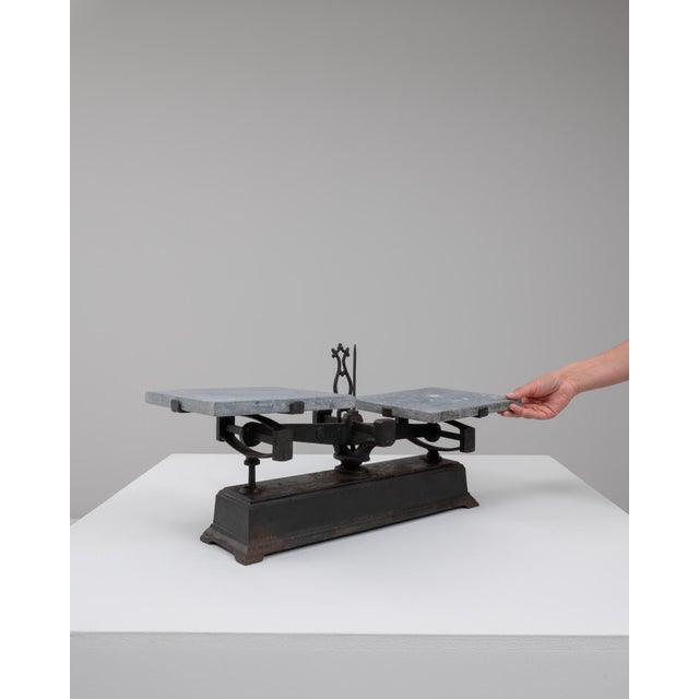 French 19th Century French Iron & Marble Scale For Sale - Image 3 of 18