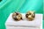 Yellow Gold Button-Shaped Cufflinks with Enamelled Applications, Set of 2 For Sale - Image 6 of 6