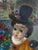 S. Reno, Portrait of Two Children, 1960s, Oil Painting on Canvas, Framed For Sale - Image 11 of 14