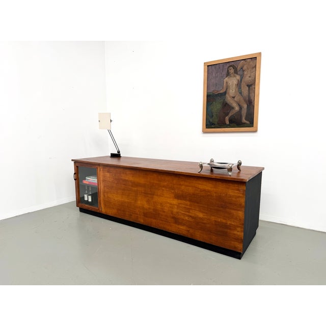 Large Vintage Oak Trade Counter, 1960s For Sale - Image 11 of 18