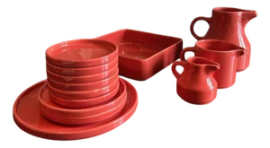 Corail Dishes by Niderviller, 1970s, Set of 24