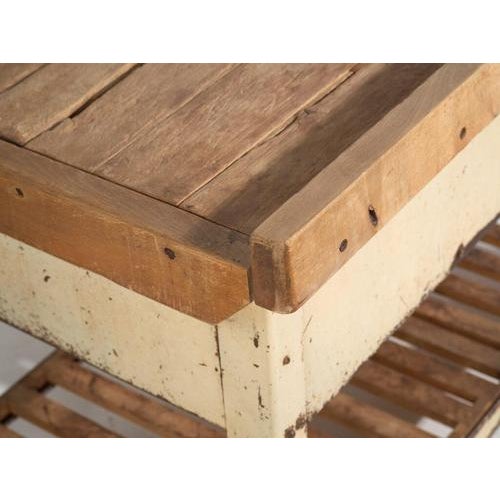 Japanese Industrial Worktable with Drawers For Sale - Image 11 of 13