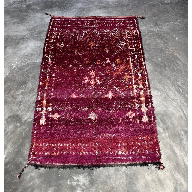 Moroccan Handmade Rug - 6'9" X 10'6" Ft For Sale - Image 4 of 10