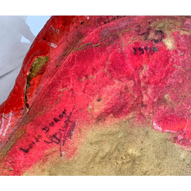 Sculpture Materials Louis Durot Pouffesses Chair, Signed, 1990 For Sale - Image 7 of 9