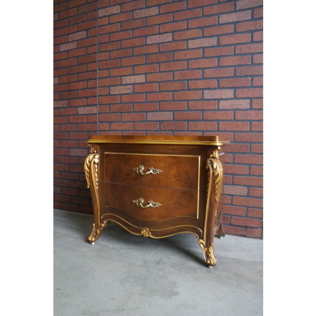 Wood Karges French Provincial Nightstand For Sale - Image 7 of 8