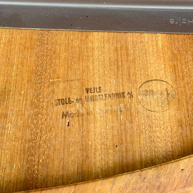 Amber Vintage 1970s Danish Modern Teak Extension Dining Table by Vejle Stole For Sale - Image 8 of 10