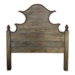 Ballard Designs "Claudette" Chinoiserie Pagoda Queen Sized Headboard For Sale