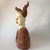 Early 21st Century Attributed to Kirsten Stingle Figurative Porcelain & Mixed-Media Bust With Vintage Key For Sale - Image 5 of 10