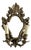 Mid-Century French Rococo Revival Brass Wall Mirror Sconce, 1950s For Sale