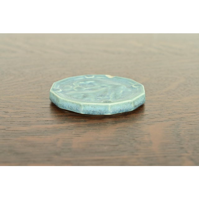 Art Deco Rookwood Pottery Arts & Crafts Glazed Ceramic "Potter at the Wheel" Paperweight, 1940 For Sale - Image 3 of 11