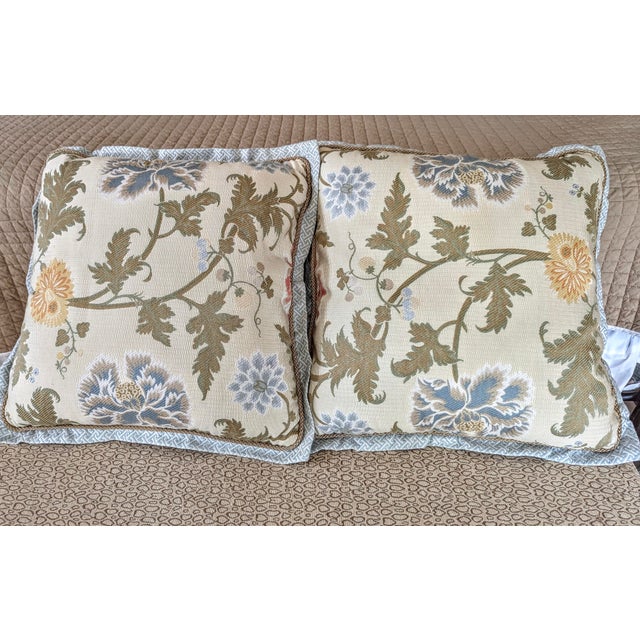 These feature a highly detailed, vintage-inspired soft floral design. The botanical motif woven with multi-toned shades of...