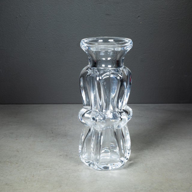 Mid-Century Modern Mid-Century Lead Crystal Vase by Bengt Edenfalk for Royal Krona, Sweden 1970 For Sale - Image 3 of 6