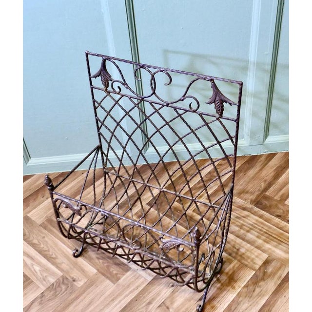 Ironwork Log Basket, 1960s For Sale - Image 4 of 8
