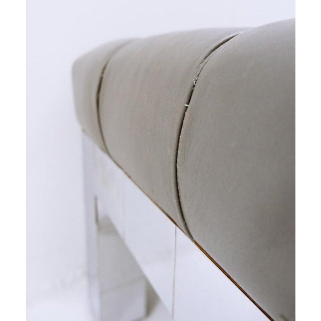 Gray Cityscape Series Vanity Stool from Paul Evans, 1970s For Sale - Image 8 of 11