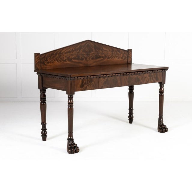 Brown 19th Century English Regency Mahogany Serving Table For Sale - Image 8 of 8