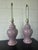 Vintage Postmodern Lavender Ceramic Ginger Jar Table Lamps - A Pair For Sale - Image 4 of 5