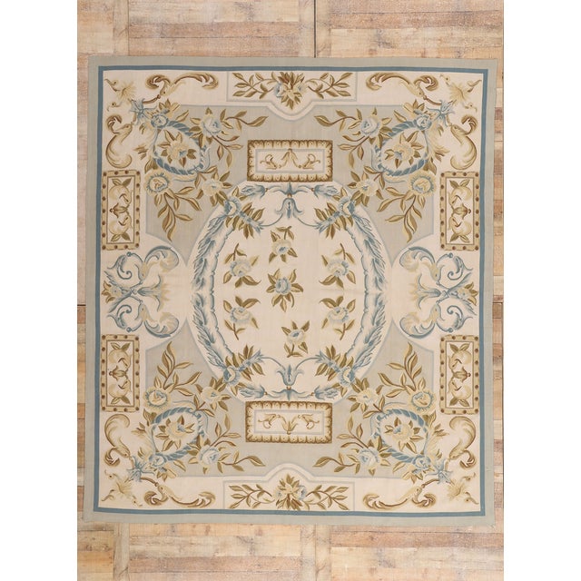 Vintage Chinese Aubusson Rug, 08'10 X 10'01 For Sale - Image 10 of 10