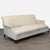 This Restoration Hardware 3-seat sofa features a clean cream fabric, classic rolled arms, and supportive back cushions....